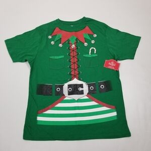 Holiday Time Elf T Shirt Men's Large NWT